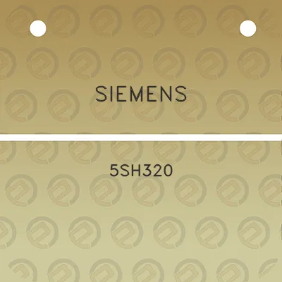 siemens-5sh320