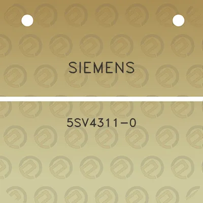 siemens-5sv4311-0