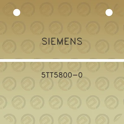 siemens-5tt5800-0