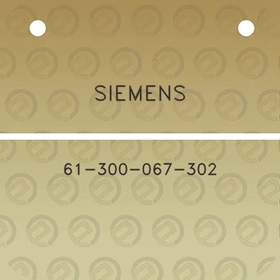 siemens-61-300-067-302