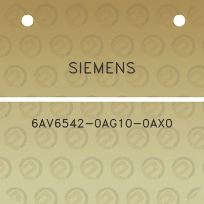 siemens-6av6542-0ag10-0ax0