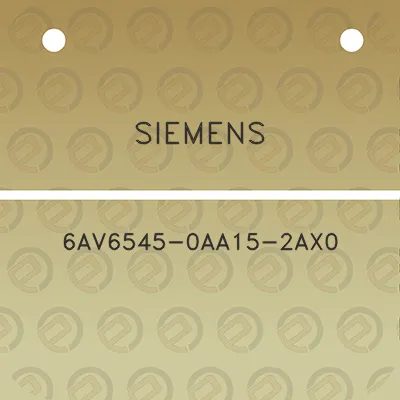 siemens-6av6545-0aa15-2ax0