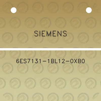 siemens-6es7131-1bl12-0xb0