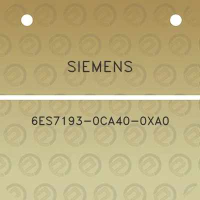 siemens-6es7193-0ca40-0xa0