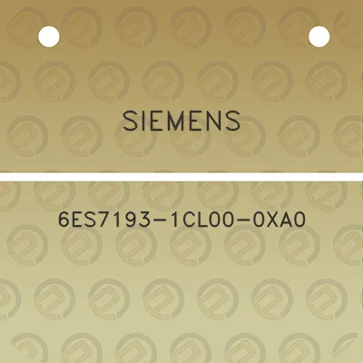 siemens-6es7193-1cl00-0xa0