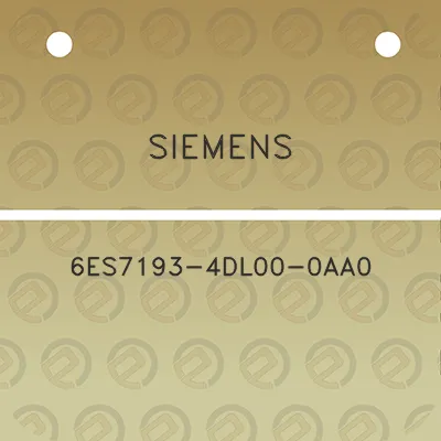 siemens-6es7193-4dl00-0aa0