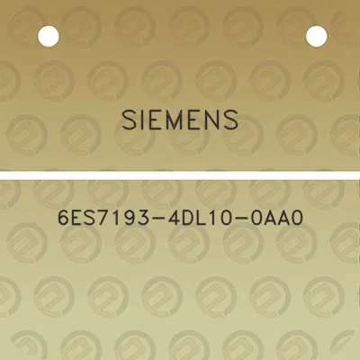 siemens-6es7193-4dl10-0aa0