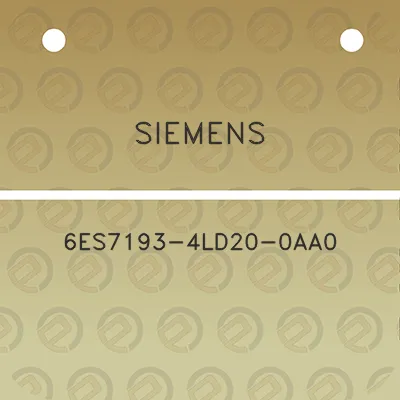 siemens-6es7193-4ld20-0aa0