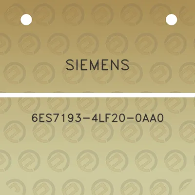 siemens-6es7193-4lf20-0aa0