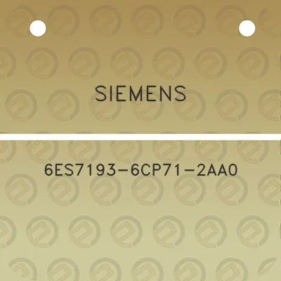 siemens-6es7193-6cp71-2aa0