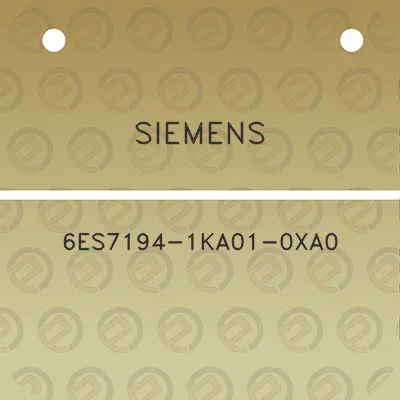 siemens-6es7194-1ka01-0xa0