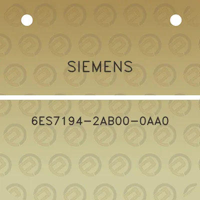 siemens-6es7194-2ab00-0aa0