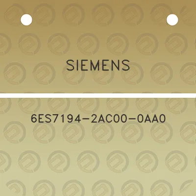 siemens-6es7194-2ac00-0aa0