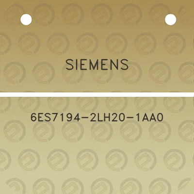 siemens-6es7194-2lh20-1aa0