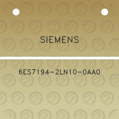 siemens-6es7194-2ln10-0aa0