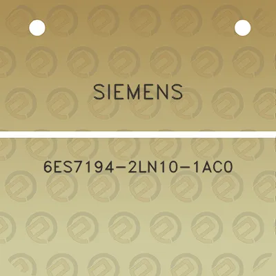 siemens-6es7194-2ln10-1ac0