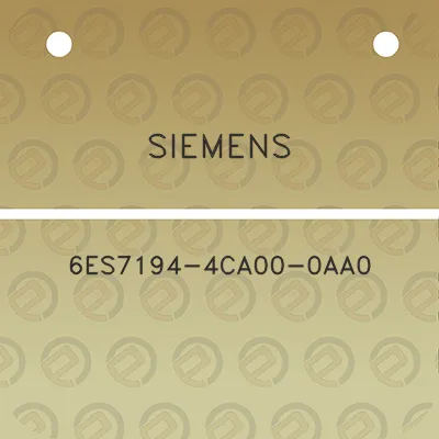 siemens-6es7194-4ca00-0aa0