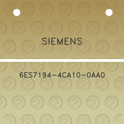 siemens-6es7194-4ca10-0aa0