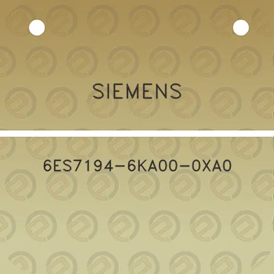 siemens-6es7194-6ka00-0xa0