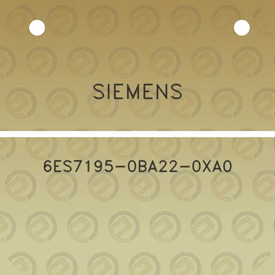 siemens-6es7195-0ba22-0xa0