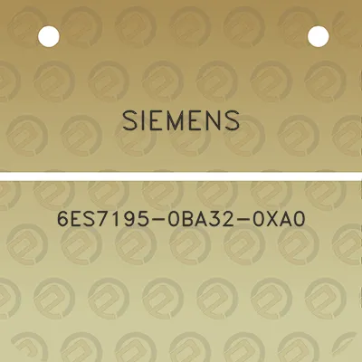 siemens-6es7195-0ba32-0xa0