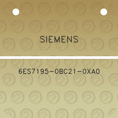 siemens-6es7195-0bc21-0xa0