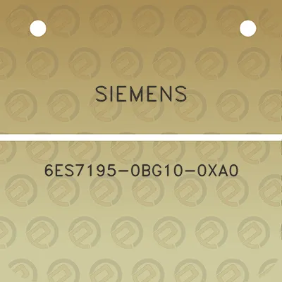 siemens-6es7195-0bg10-0xa0