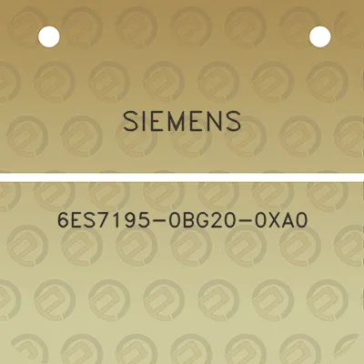 siemens-6es7195-0bg20-0xa0