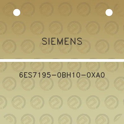 siemens-6es7195-0bh10-0xa0