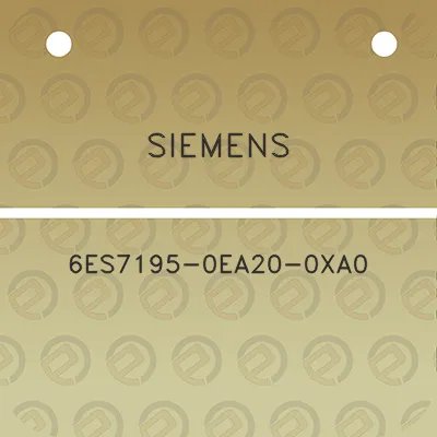 siemens-6es7195-0ea20-0xa0