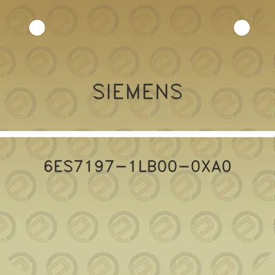 siemens-6es7197-1lb00-0xa0