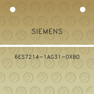 siemens-6es7214-1ag31-0xb0