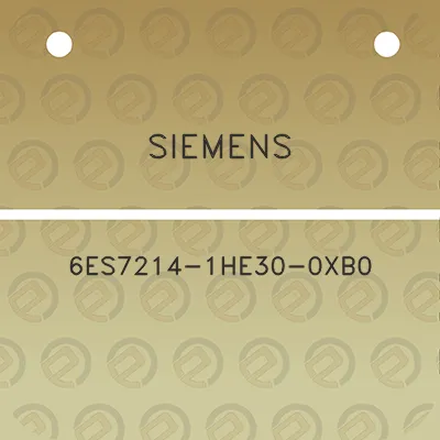 siemens-6es7214-1he30-0xb0