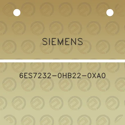 siemens-6es7232-0hb22-0xa0