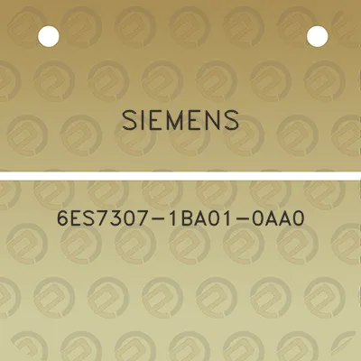 siemens-6es7307-1ba01-0aa0