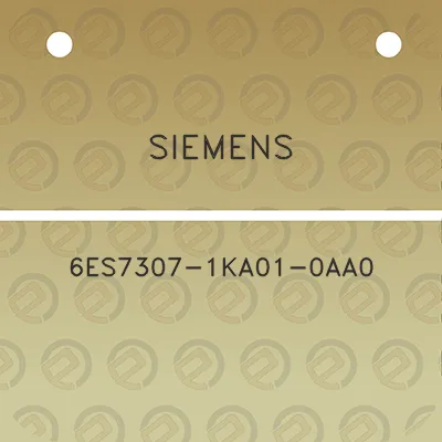 siemens-6es7307-1ka01-0aa0