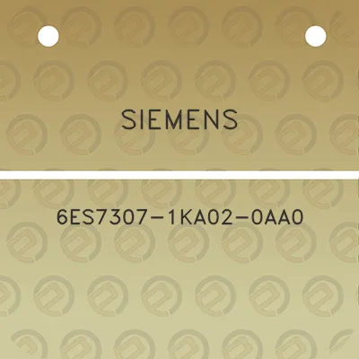 siemens-6es7307-1ka02-0aa0