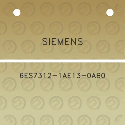 siemens-6es7312-1ae13-0ab0