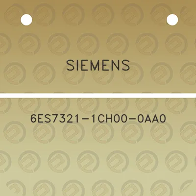 siemens-6es7321-1ch00-0aa0