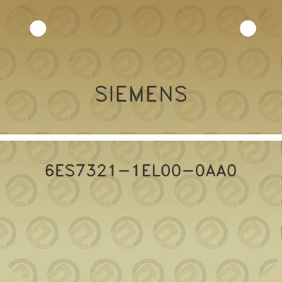 siemens-6es7321-1el00-0aa0