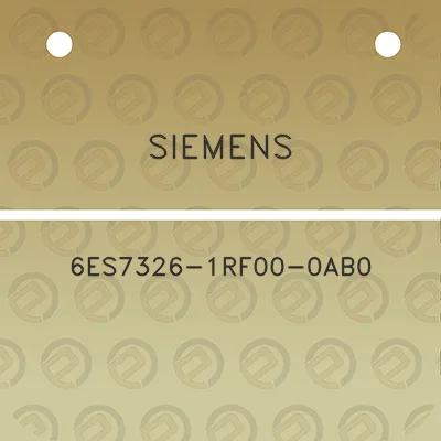 siemens-6es7326-1rf00-0ab0