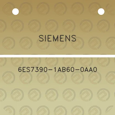 siemens-6es7390-1ab60-0aa0