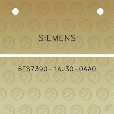 siemens-6es7390-1aj30-0aa0