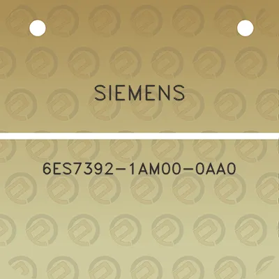 siemens-6es7392-1am00-0aa0