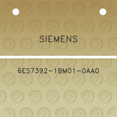 siemens-6es7392-1bm01-0aa0