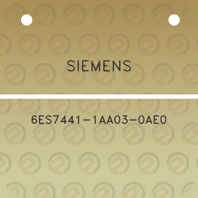 siemens-6es7441-1aa03-0ae0