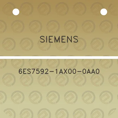 siemens-6es7592-1ax00-0aa0