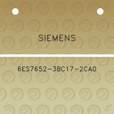 siemens-6es7652-3bc17-2ca0