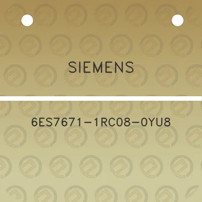 siemens-6es7671-1rc08-0yu8