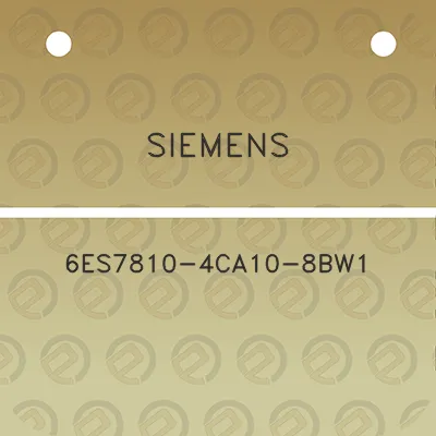 siemens-6es7810-4ca10-8bw1